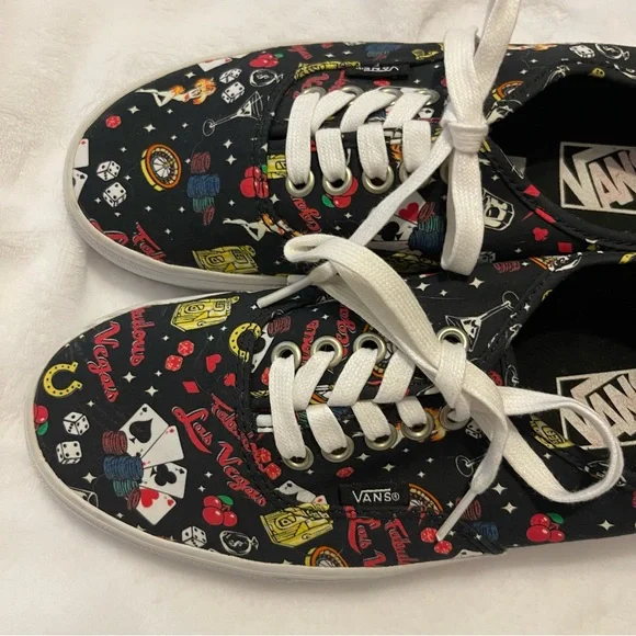 Limited Edition Las Vegas Vans Size 8.5 Women’s Size 7 Men’s Sneaker Shoes - Picture 3 of 13